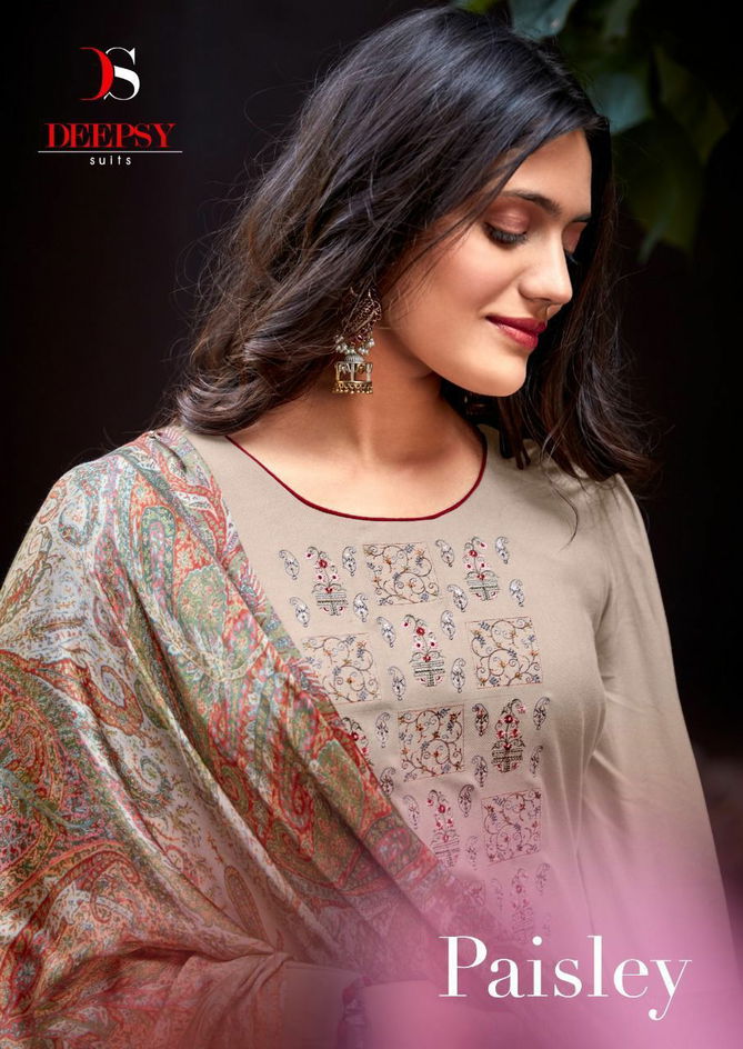 Paisely By Deepsy Viscose Pashmina Salwar Kameez Catalog